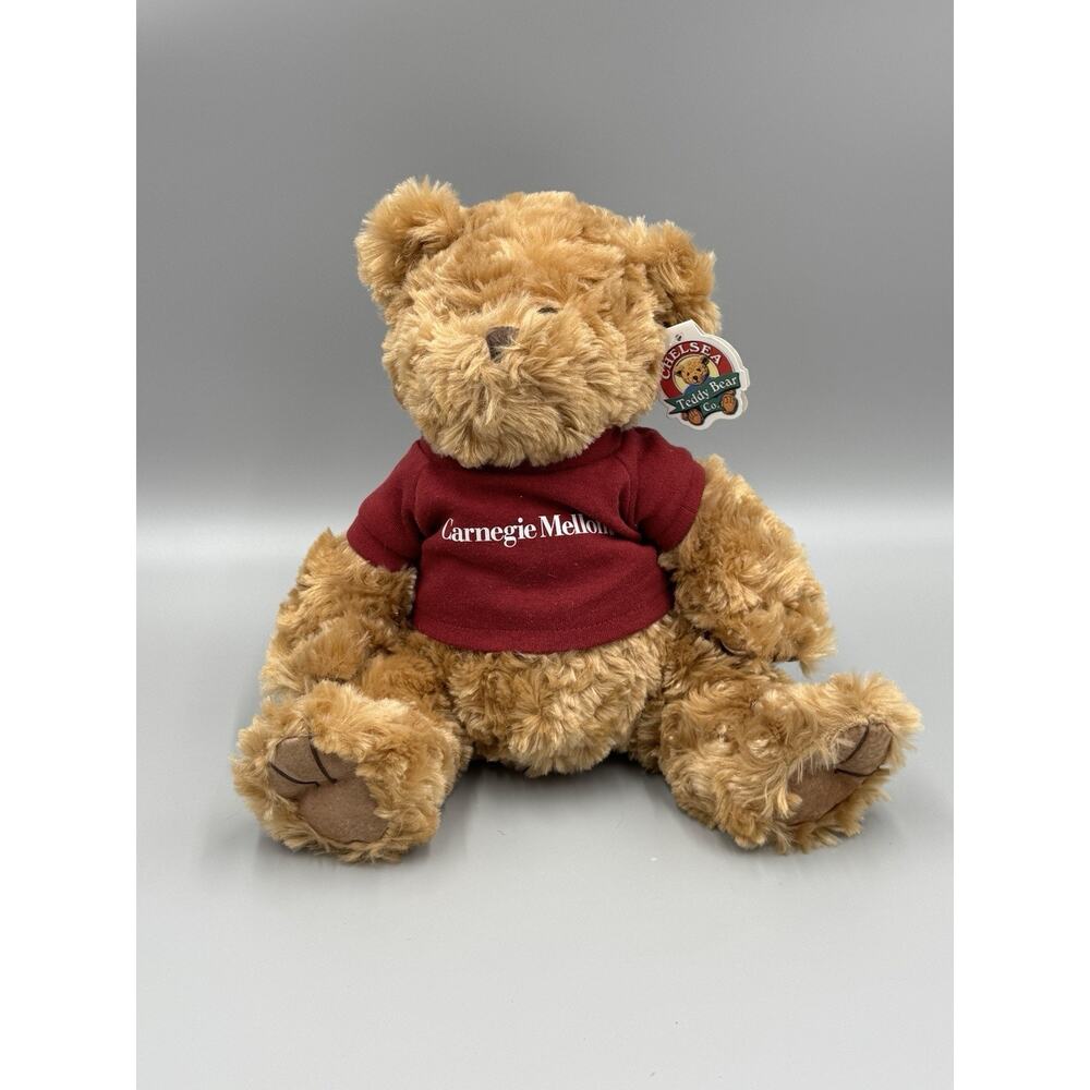Chelsea Teddy Bear Co Plush In Carnegie Mellon Shirt 10” Stuffed Animal